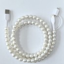 一拖二彩珠充電線