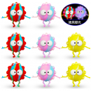 3D矽膠解壓瞪眼煤球捏捏樂 3D矽膠解壓瞪眼煤球捏捏樂