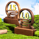 Wooden Anniversary Trophy