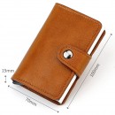 PU RFID Card Holder Wallet