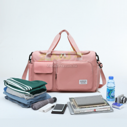 手提斜挎可套拉杆旅行袋收納包