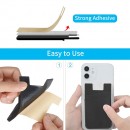 Double Layer Silicone Phone Card Holder