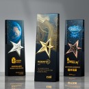 Symphony Metal Star Crystal Trophy