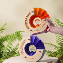 Solid Wood Acrylic Trophy