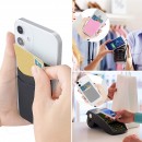 Double Layer Silicone Phone Card Holder