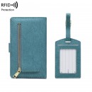 PU Luggage Tag and Passport Case Gift Set