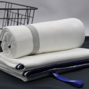 輕薄條紋速乾運動毛巾