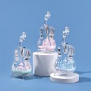 Violin Castle Flowing Sand Colored Light Ornament