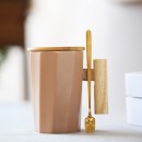 Wooden Handle Ceramic Mug