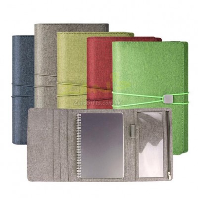 Three-Fold Creative Rubber Band Business Notebook