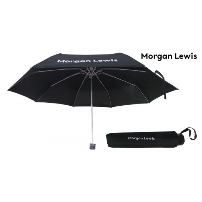 21寸單色經典三摺廣告傘-摩根路易斯律師事務所