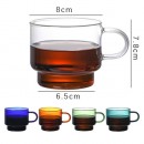 彩色玻璃咖啡杯