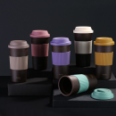 Degradable coffee grounds material coffee cup