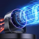 Desktop Shaking Digital Display Fan