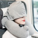 Pressurised inflatable Travel Neck Pillow