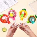 Hand-pressed bubble fan