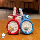 Badminton racket keychain pendant