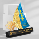 Creative Sailboat Crystal Trophy
