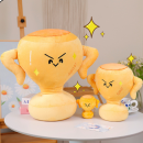 Trophy plush pendant keychain