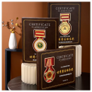 Creative Brooch Leather Medal