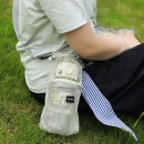 Mesh crossbody cup sleeve