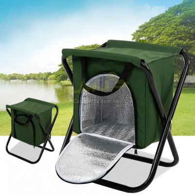 Folding Chair with Cold Storage Bag 
