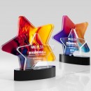 Color Printed Star Crystal Trophy