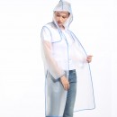 Transparent Raincoat with Colorful Straps