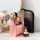 Standing visual makeup bag