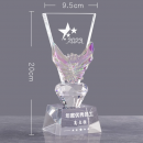 Creative Color-Changing Crystal Trophy