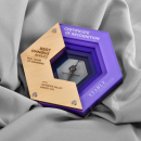 Multi-layer Acrylic Wooden Trophy