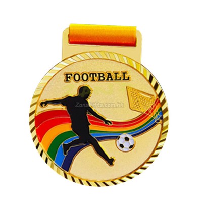 Colorful Football Medal