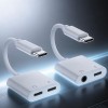 Type-C二合一耳機充電擴充器