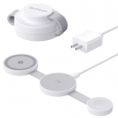 Folding three - in - one magnetic wireless charger