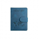 RFID Anti-theft PU Magnetic Snap Passport Cover
