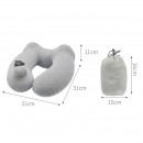 Pressurised inflatable Travel Neck Pillow