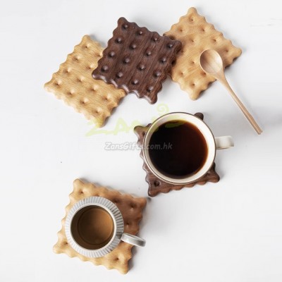 Solid Wood Cookie Insulated Coaster