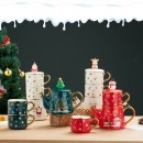 Christmas Ceramic Cup Set