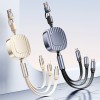 140W 2-in-1-to-3 Retractable Fast Charging Data Cable