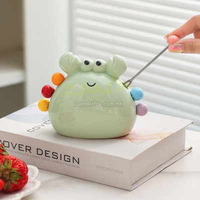 可愛不銹鋼水果甜品叉子擺件