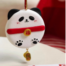 Hand-painted panda aromatherapy gypsum pendant
