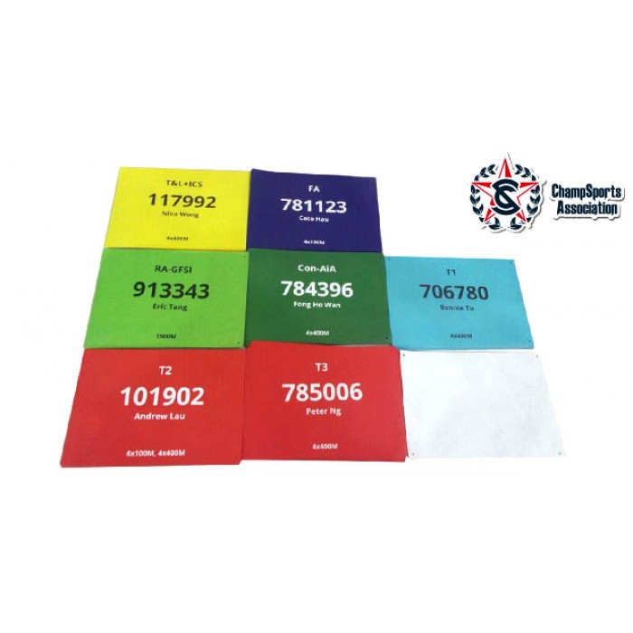 Bib Race Number-ChampSports Association