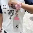 花朵撞色手機掛繩