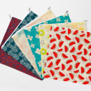 Beeswax food wrap with zipper