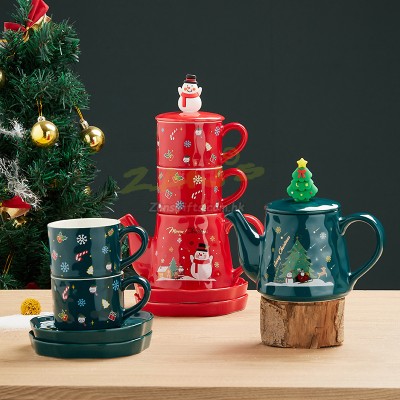 Christmas Ceramic Cup Set