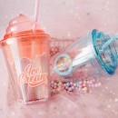 380ML Plastic Straw Cup