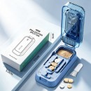 1-into-2, 3 & 4 Compartment Pill Cutter, Grinder and Pill Box 1-into-2, 3 & 4 Compartment Pill Cutter, Grinder and Pill Box