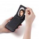 Card holder with mirror