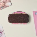 仿皮紋手機支架折疊鏡