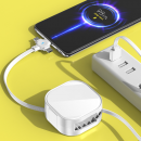 Retractable storage stand three-in-one data cable